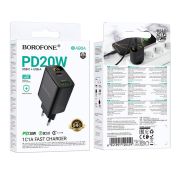 СЗУ BOROFONE BA96A 1A1C LED QC3.0/PD 20W Black