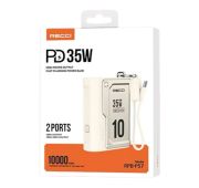 POWER BANK RECCI RPB-P57 PD 35W 10000mAh White