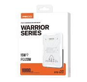 POWER BANK RECCI  WARIOR RPB W32 10000mAh 22.5w\ PD20W\ WIRELESS 15W White