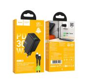 СЗУ HOCO N71 1A1C+Type-C(C-C) QC3.0/PD 30W Black