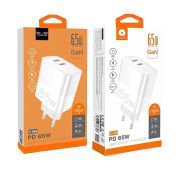 СЗУ WUW C198 2C QC3.0PD 65W GaN White