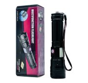 Фонарь аккумуляторный WHITE LASER LED+RED COB 6526 Black