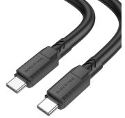 DF-Кабель BOROFONE BX-81 TYPE-C- TYPE-C 6mm 60W Black