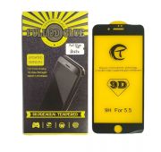 СТЕКЛО ЗАЩИТНОЕ iPHONE 7/8+ BLACK 9D