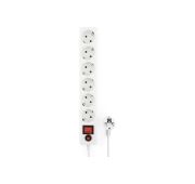 Сетевой фильтр Гарнизон ECL-6-W-3, 6р, 10А, 3м, ур.защиты 4, белый, пакет