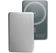 Внешний АКБ OLMIO QM-15, 5000mAh, 20W PowerDelivery, 15W wireless, серебристый