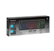КЛАВИАТУРА ПРОВ.ИГРОВАЯ DEFENDER Dark Lord GK-580 RU, черный,радужная,87кнопок