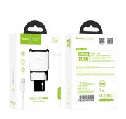 СЗУ HOCO C59A 2 USB With Lighting (White)