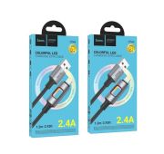 Кабель HOCO U144 Lighting 1.2m 2.4A (Black)
