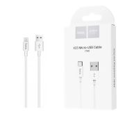 Кабель HOCO X23 MicroUSB 1m (White)