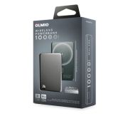 Внешний АКБ OLMIO QM-16, 10000mAh, 20W PowerDelivery, 15W wireless, серый