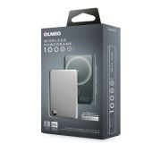 Внешний АКБ OLMIO QM-16, 10000mAh, 20W PowerDelivery, 15W wireless, серебристый