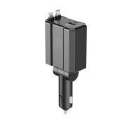 DF-АЗУ WUW C260 1A1C+Type-C; Lightning LED QC 3.0 30W Black