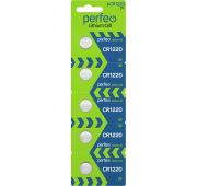 Батарейка Perfeo CR1220/5BL Lithium Cell (5/100)