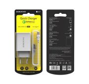 СЗУ BOROFONE BA-21A 1*USB+Type-C QC3.0 White