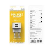 СЗУ BOROFONE BA-23A 2*USB 2.1A White