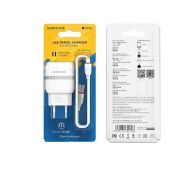 СЗУ BOROFONE BA-24A 2*USB+Lighting 2.1A White