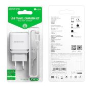 СЗУ BOROFONE BA-25A 2*USB+Lighting 2.1A White